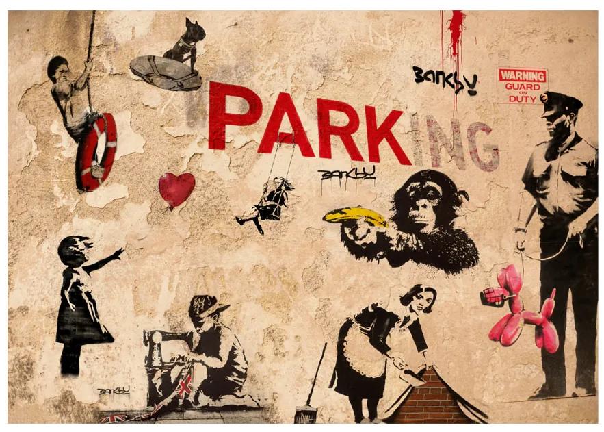 Artgeist Fototapeta - [Banksy] Range of Variety Veľkosť: 245x175, Verzia: Samolepiaca