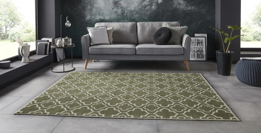 Mujkoberec Original Kusový koberec Mujkoberec Original 104303 Cream / Green - 80x250 cm