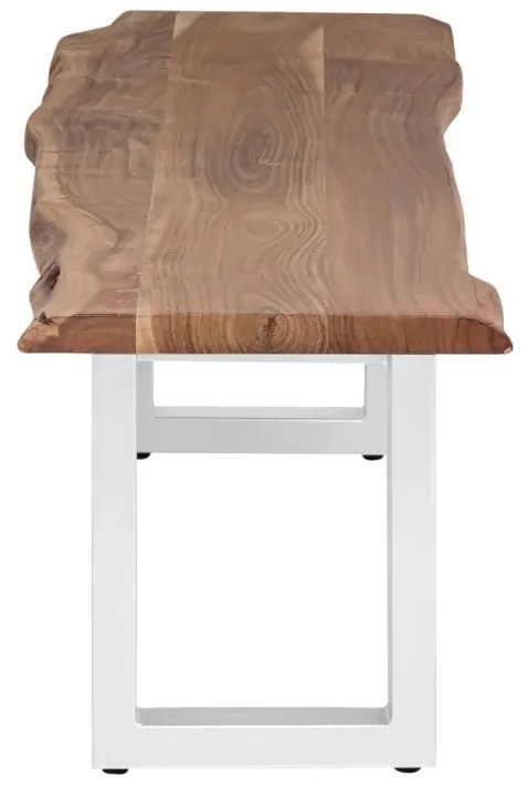 furniture-nabytek.cz - Masivní lavice Bullwer z akáciového dřeva, lakovaná, hnědá – 160×40 cm