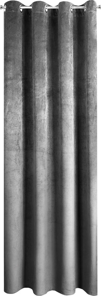 ZATEMŇOVACÍ ZÁVES NA KRÚŽKOCH PIERRE 140X250 CM SIVÁ