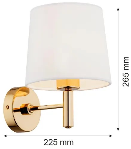 Argon 4728 - Nástenné svietidlo PONTE 1xE27/15W/230V