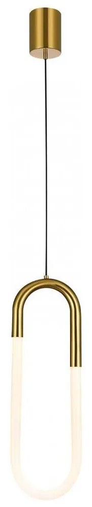 Redo 01-3183 - LED Luster na lanku LATIUM LED/9W/230V mosadz