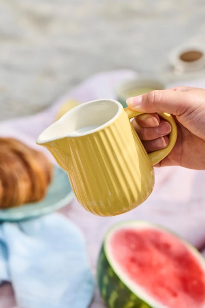 Žltý keramický džbánik 200 ml MYNTE LEMONADE