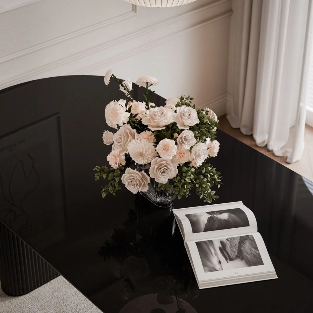 JEDÁLENSKÝ STÔL DEBORA ČIERNY LESK 180 cm