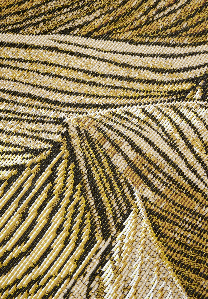 Villeroy & Boch, Kusový koberec Villeroy & Boch 106059 Gold, Black – na von aj na doma, 160x235, žltá, chodba / predsieň