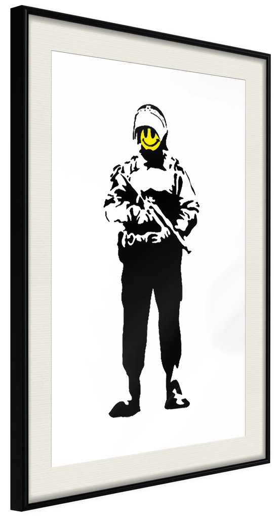 Artgeist Plagát - Smiling Policeman [Poster] Veľkosť: 40x60, Verzia: Čierny rám