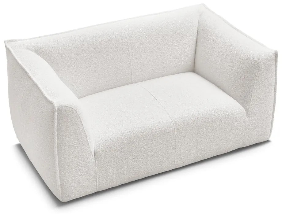 Biela pohovka z textílie buklé 170 cm Giorgia – Bobochic Paris