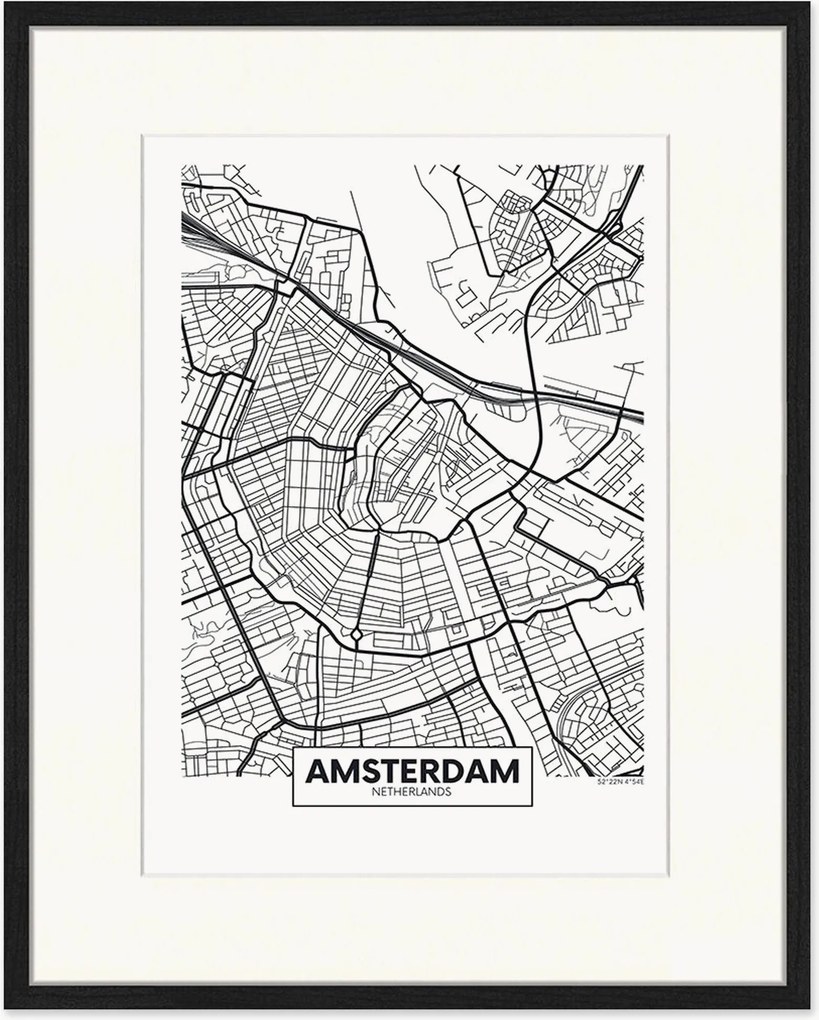 Nástenná dekorácia v ráme Amsterdam