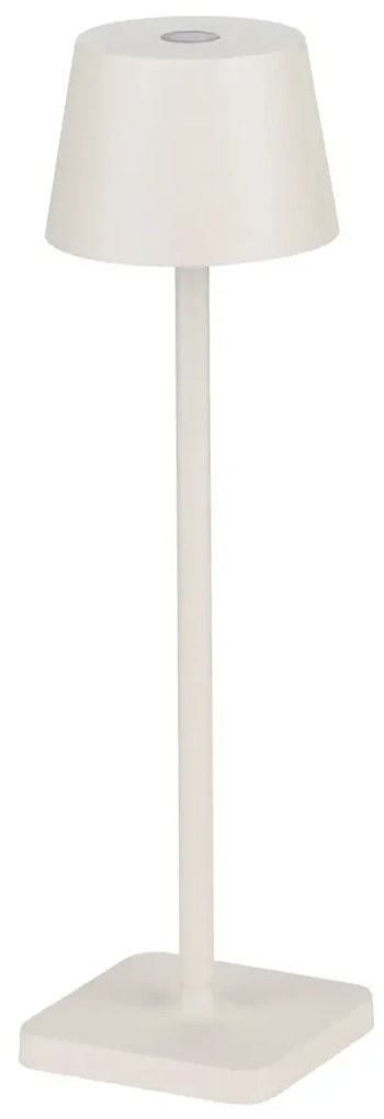 Vonkajšia stolová lampa Deck biela
