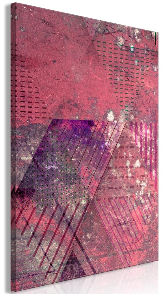 Artgeist Obraz - Crimson Abstraction (1 Part) Vertical Veľkosť: 80x120, Verzia: Na talianskom plátne