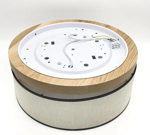 Brilagi - LED Stropné svietidlo BELLADONNA 2xE27/15W/230V pr. 40 cm krémová/dub