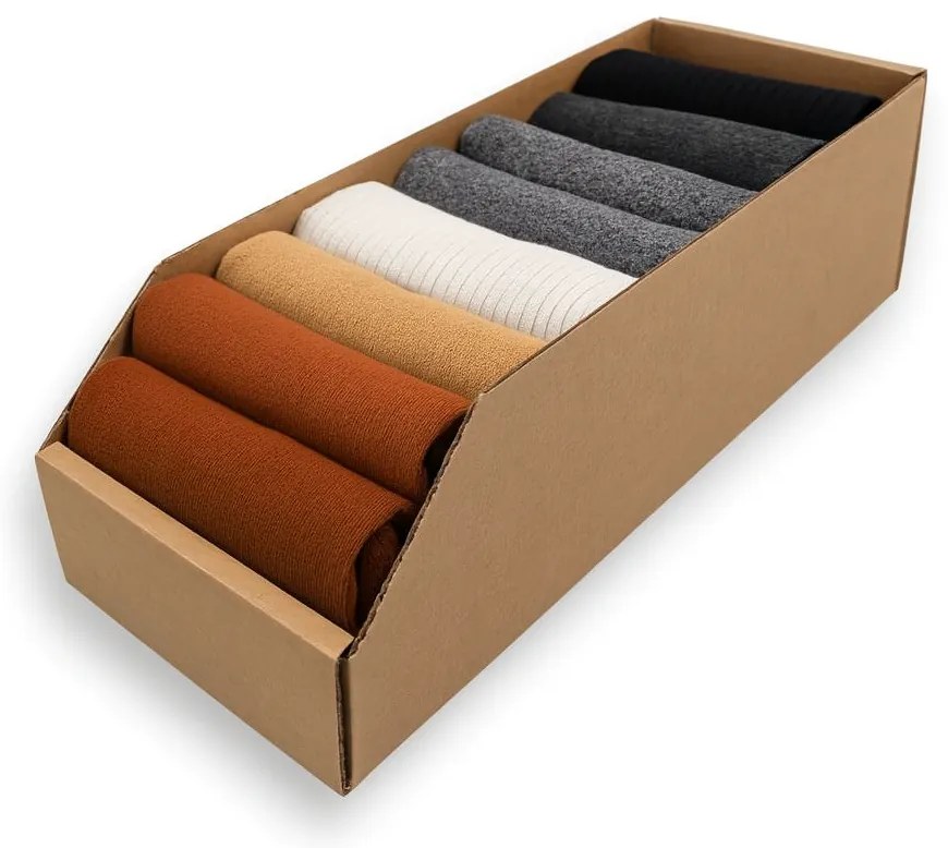 KARTON PAK Úložné boxy na oblečenie, organizéry do skrine EKO KARTÓN 20x54cm