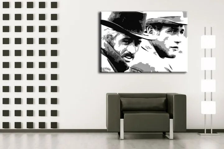 Ručne maľovaný POP Art obraz Butch Cassidy | rôzne rozmery