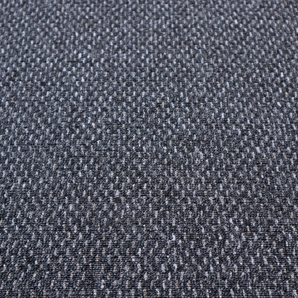 Timzo, Metrážny koberec Rubin 2128 antra, na mieru, šíře 4m, šedá, ab (mriežka), chodba / predsieň