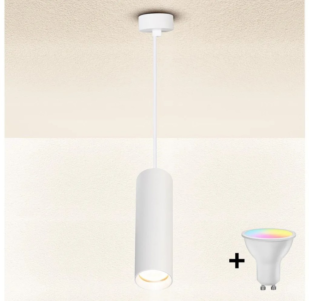 Brilagi - LED stmievateľný luster na lanku SELE 1xGU10/6,5W/230V biela