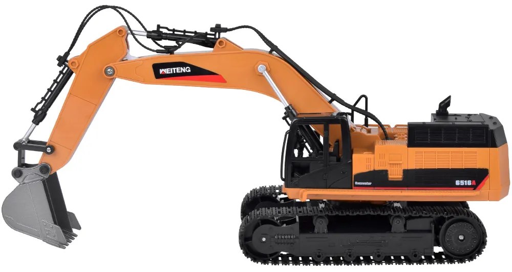 Jokomisiada Pevné pásové rýpadlo, Dymový efekt, Zvuk, LED svetlo + diaľkové ovládanie RC0698