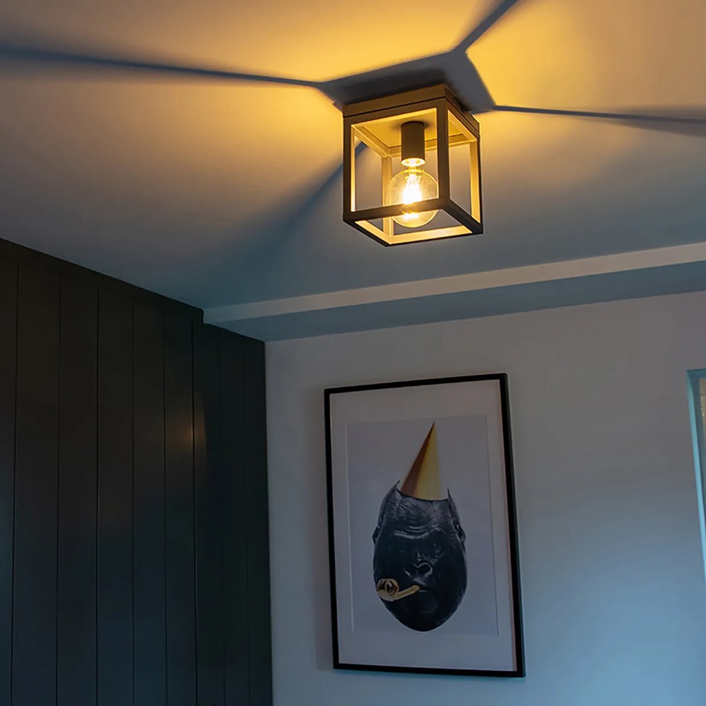 Priemyselné inteligentné stropné svietidlo tmavosivé vrátane Wifi G95 - Cage