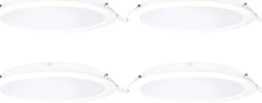 Aigostar -SADA 4xLED RGBW Stmievateľné podhľadové svietidlo MESH LED/18W/230V 2700K-6500K