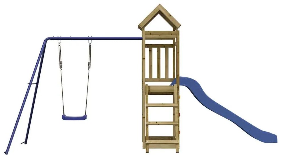 Vonkajšia súprava na hranie impregnovaná borovica