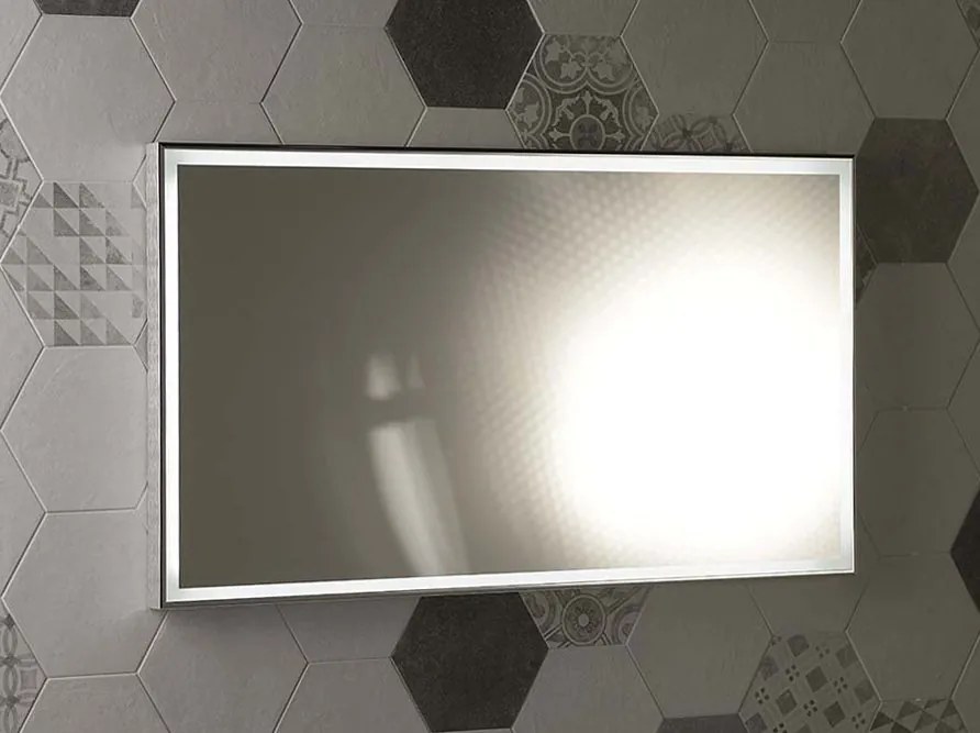 Sapho Sapho, LUMINAR LED podsvietené zrkadlo v ráme 600x800mm, chróm, NL557