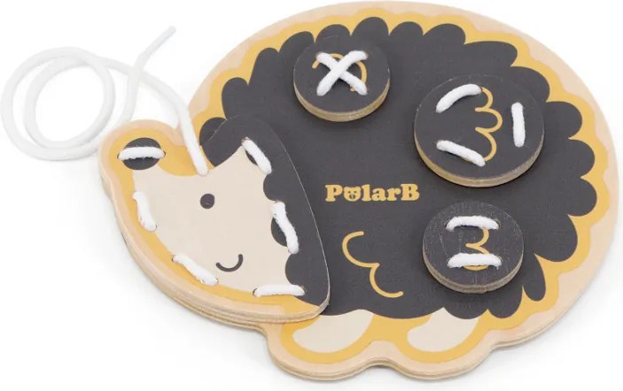 PolarB prepletanie zvieratiek – vzdelávacia drevená hračka