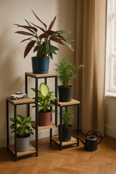 Stojan na kvety PANORAMA svetlý dub