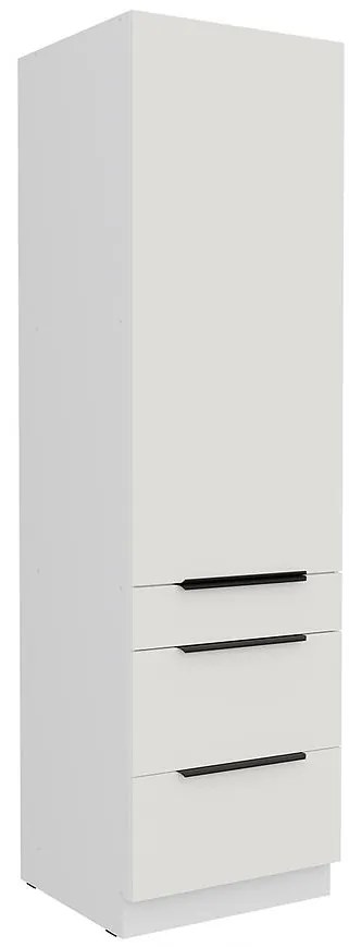 Kuchynská skrinka Aria-Wh/Wh Anti Fingerprint 60dks-210 1f 3s