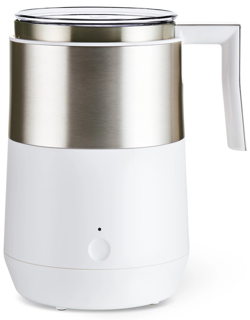 Indukčný napeňovač mlieka, krémovobiely