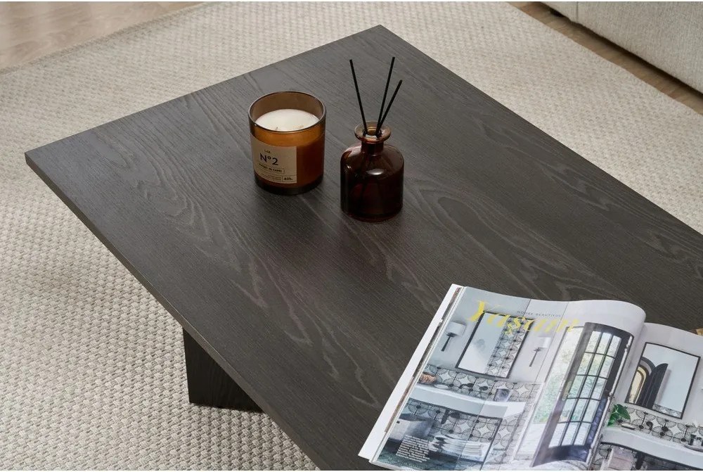 Čierny matný konferenčný stolík 60x119 cm Sabin – Kalune Design