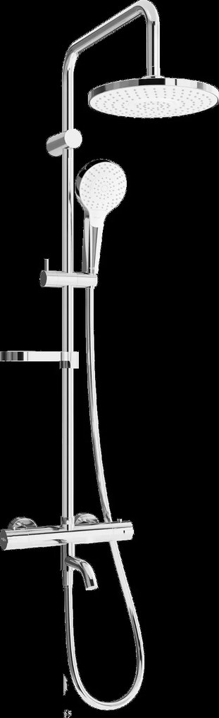 Mexen KX05 sprchový set s termostatickou vaňovou batériou Kai, chrómová, 779000591-00