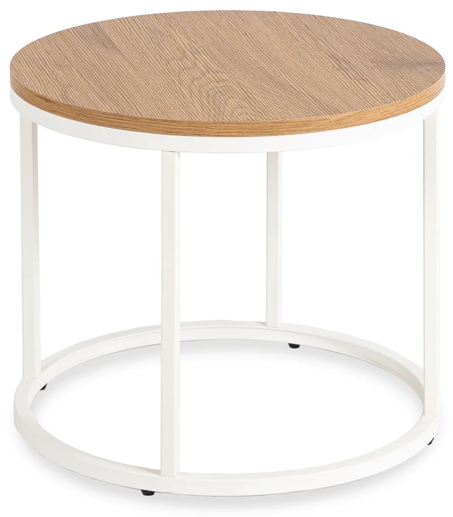 PROXIMA.store - Dizajnový konferenčný stolík CONNY FARBA: biely mramor, FARBA NÔH: biela