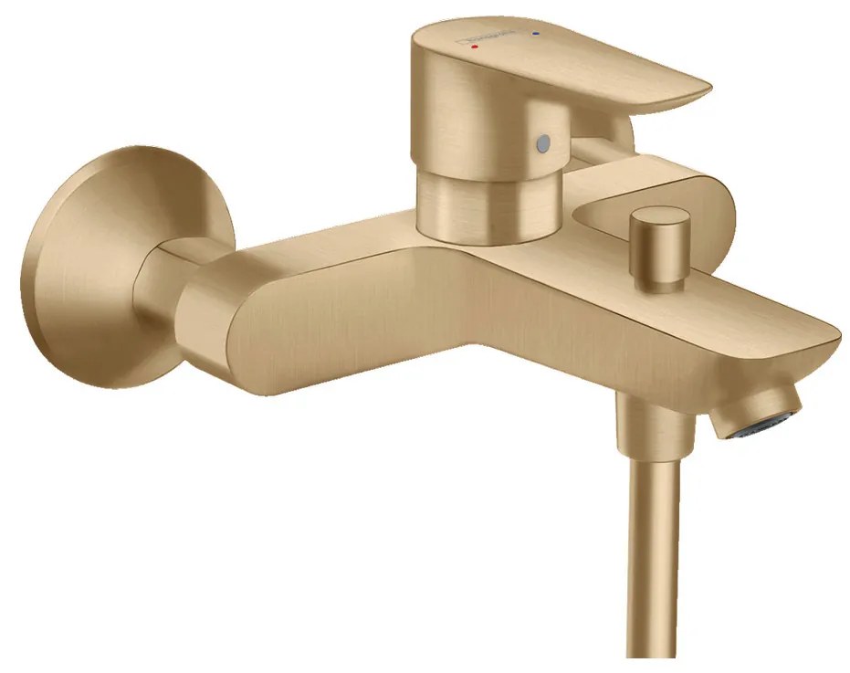 Hansgrohe Talis E - Páková vaňová batéria na stenu, kartáčovaný bronz 71740140