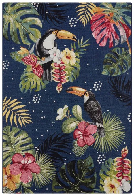 Koberec Hanse Home Flair Tropical Dream modrý / viacfarebný