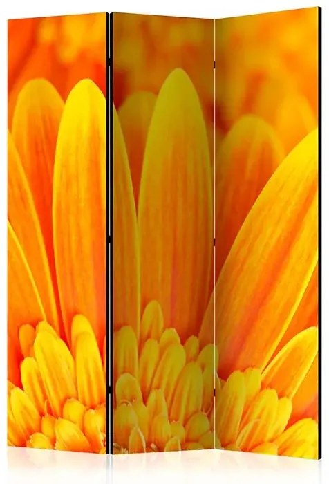 Paraván - Yellow gerbera daisies [Room Dividers] Veľkosť: 135x172, Verzia: Akustický