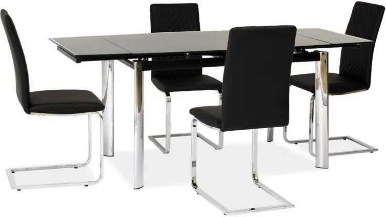 Najlacnejsinabytok GD-020 jedálenský stôl, čierny