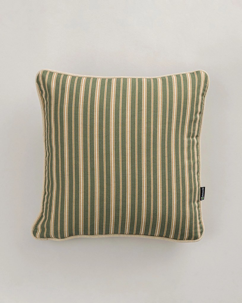 Obliečka na vankúš Classic Stripe Olive 45x45 cm