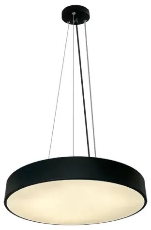 LED Stmievateľný luster na lanku LED/50W/230V 3000-6500K čierna + diaľkové ovládanie