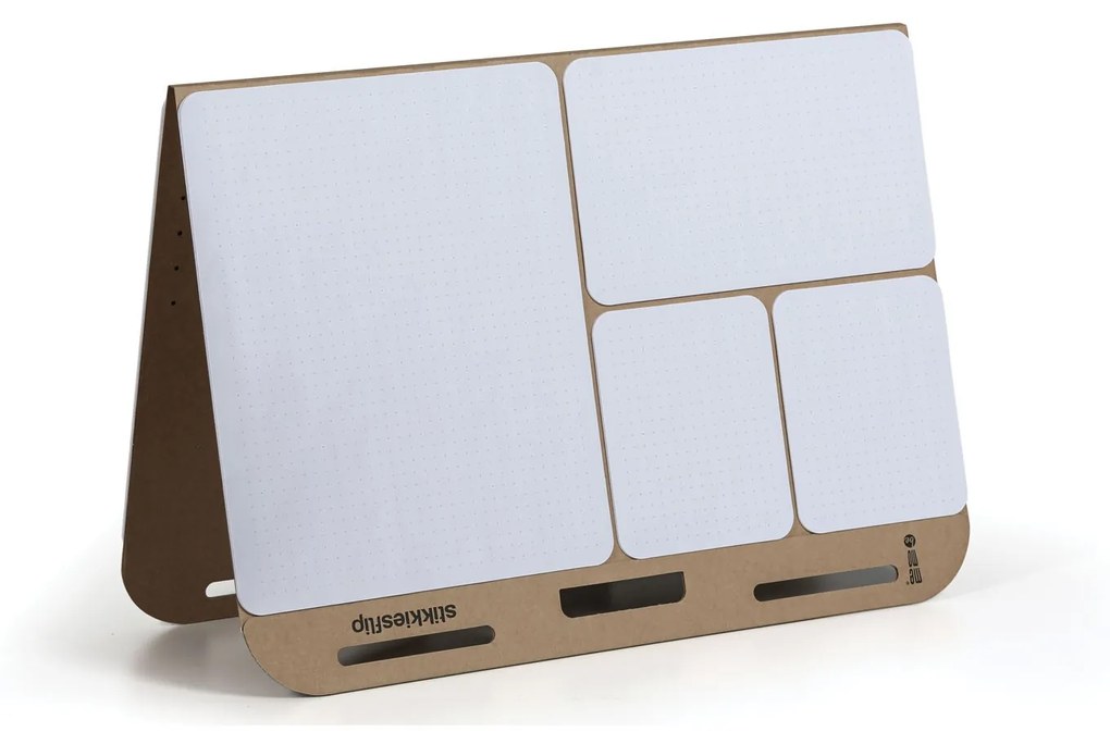 Stolný flipchart samolepiaci, 125 listov, mix rozmerov