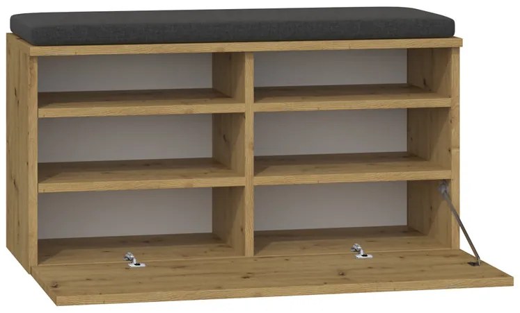 Botník (skrinka na topánky) Reclemos 1 (dub artisan). Akcia -19%. Vlastná spoľahlivá doprava až k Vám domov. 1132592