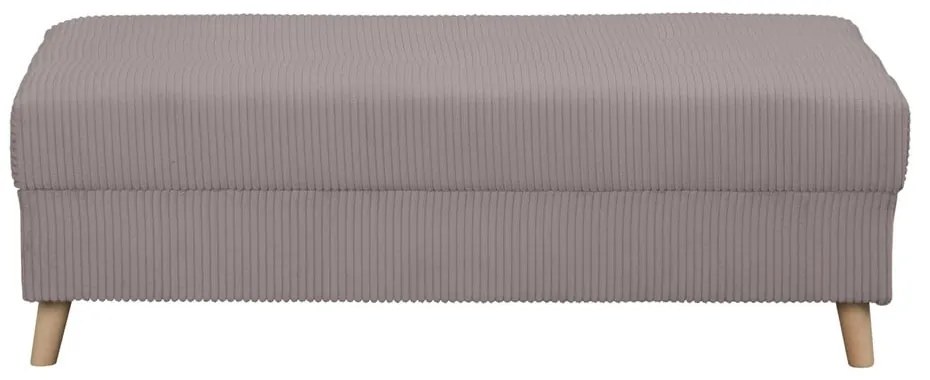 Sivý menčestrový taburet Ariella – Ropez