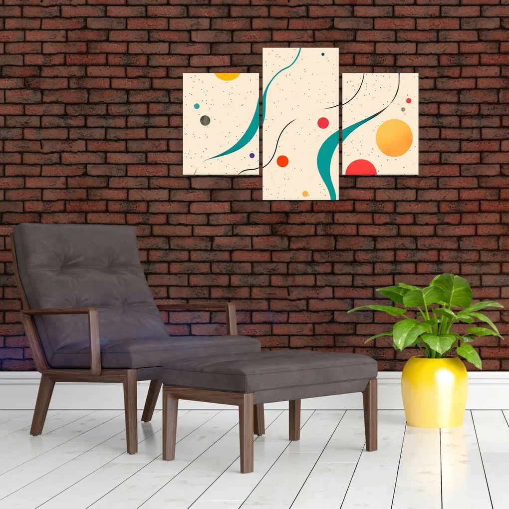 Obraz - Minimalistická farebná ilustrácia (90x60 cm)