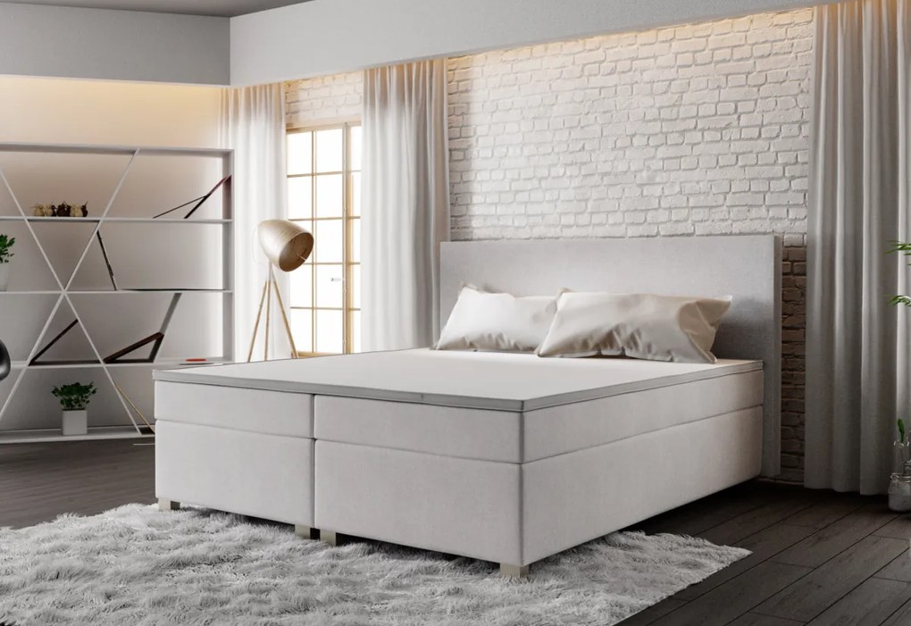 Posteľ Boxspring SIMPLE + rošt + matrac, 180x200, Cosmic 160