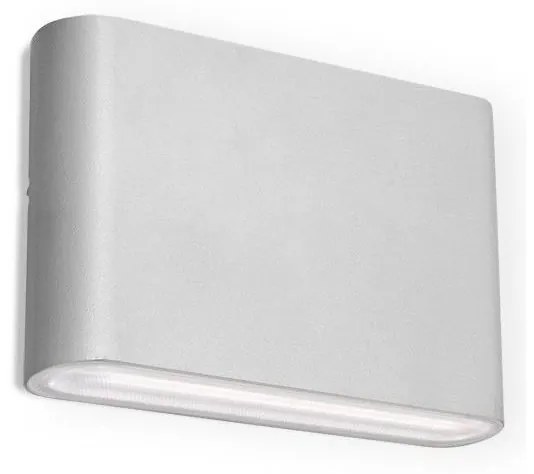 LED2 - LED Vonkajšie nástenné svietidlo FLAT 2xLED/3W/230V IP65 biela