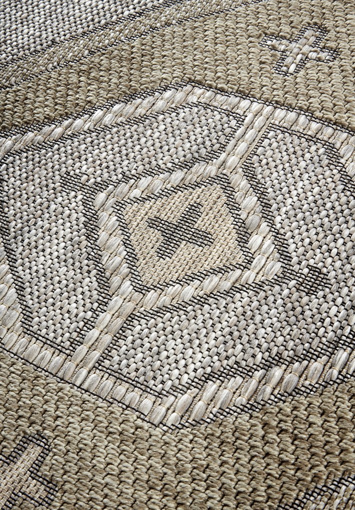 Villeroy & Boch, Kusový koberec Villeroy & Boch 106079 Brown – na von aj na doma, 190x290, hnedá, chodba / predsieň