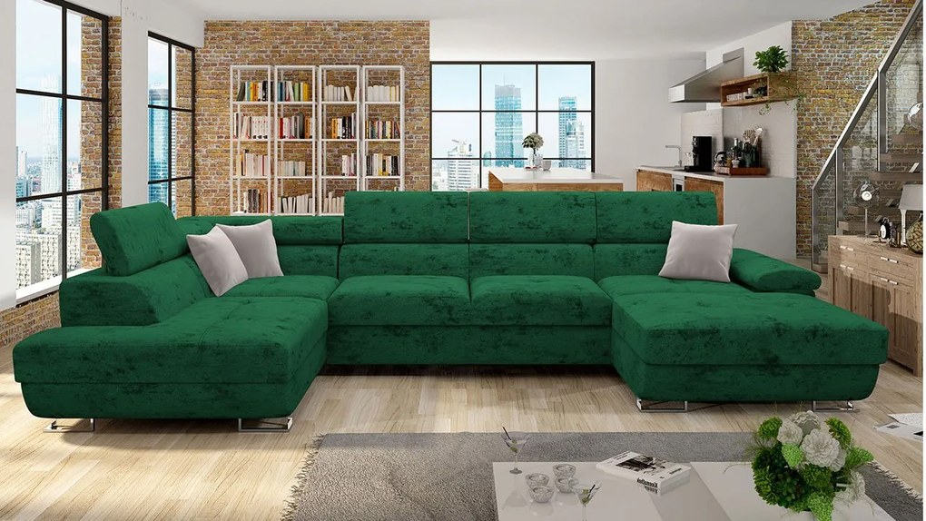 Rohová sedacia súprava Alvin Bis Premium, Dostupné poťahy: Terra 05 + Terra 05 + Terra 15 ECO, Strana: Ľavá