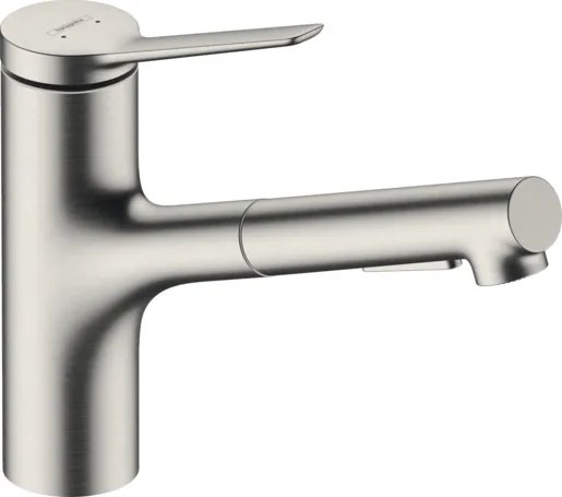 Hansgrohe Zesis M33 drezová batéria s vyťahovacou spŕškou, 2 prúdy nerez 74821800