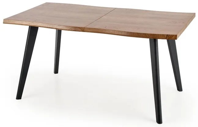 Jedálenský stôl Dickson 120 cm, prírodné drevo / čierna
