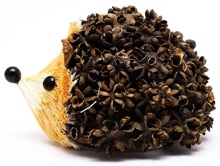 DECOLED Dekorácia ježka, 11x8,5 cm