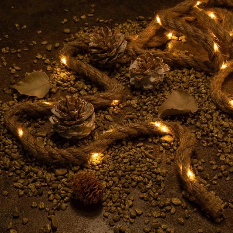 Nexos 75098 Dekoračné laná, 25 LED, teplá biela, 3 ks