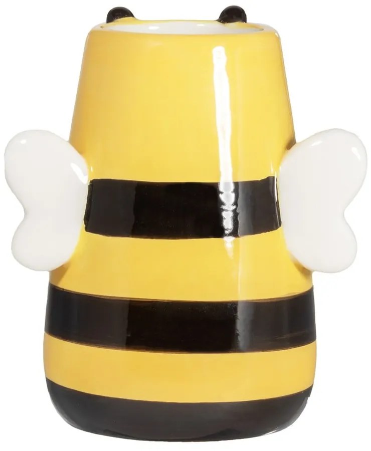 Žltá váza z dolomitu (výška 10,5 cm) Bee – Sass & Belle